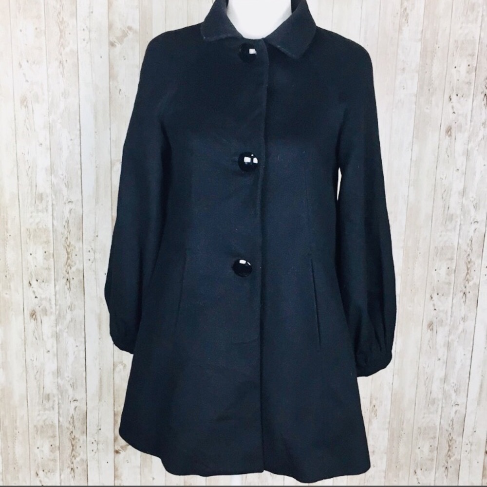 Banana Republic Wool Blend Black Coat XS